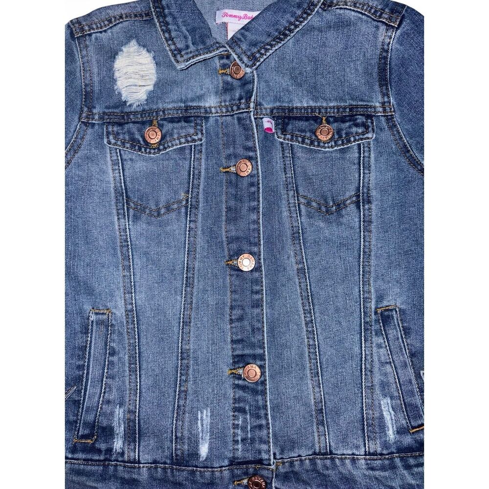 Tommy Bahama Distressed Denim Jacket NWT - Picture 2 of 7